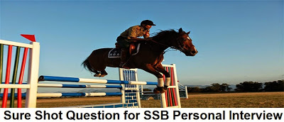 SSB personal interview sure shot questions